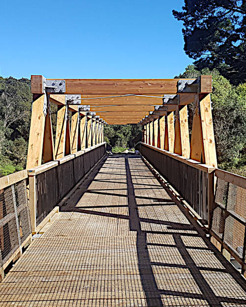 Glulam pedestrian bridge